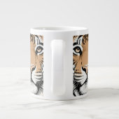 Starres Tigergesicht, Tiger Jumbo-Tasse (Rückseite)