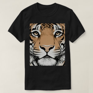 Starres Tigergesicht, Tiger T-Shirt