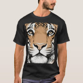 Starres Tigergesicht, Tiger T-Shirt (Vorderseite)
