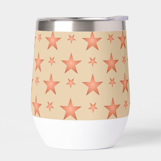 Starrmuster in Gradienten Terracotta orange (Links)