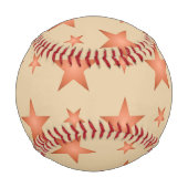 Starrmuster in Gradienten Terracotta orange Baseball (Vorderseite)