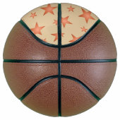 Starrmuster in Gradienten Terracotta orange Basketball (Rechts)