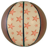 Starrmuster in Gradienten Terracotta orange Basketball (Vertikal)