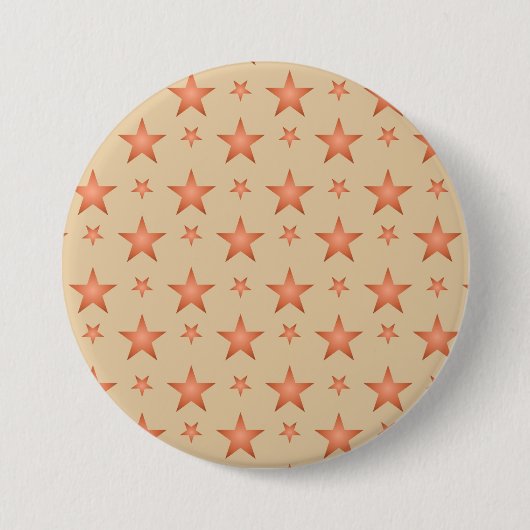 Starrmuster in Gradienten Terracotta orange Button (Vorderseite)
