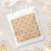 Starrmuster in Gradienten Terracotta orange Geschenktütchen (Ausgeschnitten)
