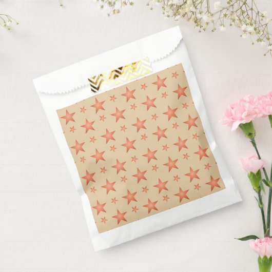Starrmuster in Gradienten Terracotta orange Geschenktütchen (Versiegelt)