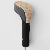 Starrmuster in Gradienten Terracotta orange Golf Headcover (angewinkelt)