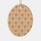 Starrmuster in Gradienten Terracotta orange Keramik Ornament (Rechts)