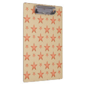 Starrmuster in Gradienten Terracotta orange Klemmbrett (Rechts)