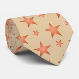 Starrmuster in Gradienten Terracotta orange Krawatte