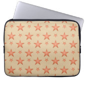 Starrmuster in Gradienten Terracotta orange Laptopschutzhülle (Vorderseite)