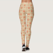 Starrmuster in Gradienten Terracotta orange Leggings (Rückseite)