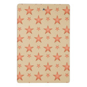 Starrmuster in Gradienten Terracotta orange Mini Klemmbrett (Rückseite)
