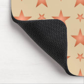 Starrmuster in Gradienten Terracotta orange Mousepad (Ecke)
