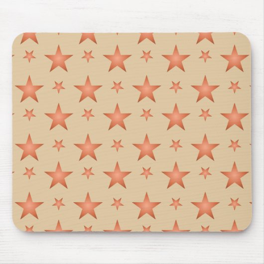 Starrmuster in Gradienten Terracotta orange Mousepad (Vorne)