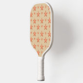 Starrmuster in Gradienten Terracotta orange Pickleball Schläger (Links)