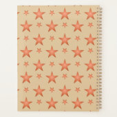 Starrmuster in Gradienten Terracotta orange Planer (Rückseite)