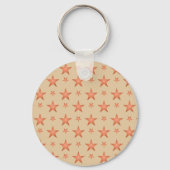 Starrmuster in Gradienten Terracotta orange Schlüsselanhänger (Vorderseite)