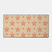 Starrmuster in Gradienten Terracotta orange Schreibtischunterlage (Vorderseite)