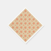 Starrmuster in Gradienten Terracotta orange Serviette (Ecke)