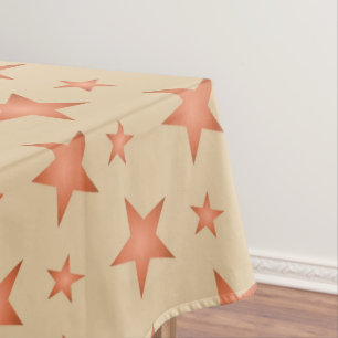 Starrmuster in Gradienten Terracotta orange Tischdecke