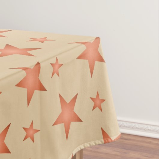 Starrmuster in Gradienten Terracotta orange Tischdecke (Beispiel)