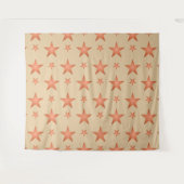 Starrmuster in Gradienten Terracotta orange Wandteppich (Vorderseite (Horizontal))
