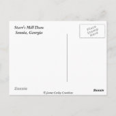 Starr's Mill Dam Postkarte (Rückseite)