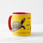 Starrsinnige Schildkröte-Tassen Tasse (Vorderseite Links)