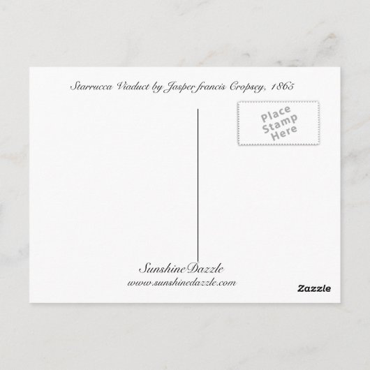 Starrucca Viadukt Postkarte (Rückseite)