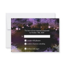 Starry Abend Forest Lila Wedding RSVP