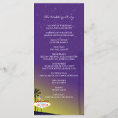 Starry Abend Las Vegas Wedding Program Programm (Rückseite)