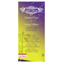 Starry Abend Las Vegas Wedding Program