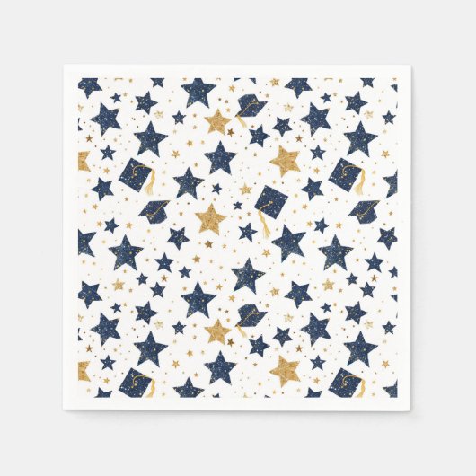 Starry Abschluss Celebration Serviette (Vorderseite)