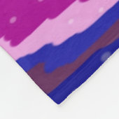 Starry Abstrakt in Purples und Blues Fleecedecke (Ecke)