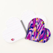 Starry Abstrakt in Purples und Blues Notizblock (Innenseite)