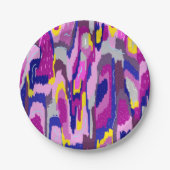 Starry Abstrakt in Purples und Blues Pappteller (Vorderseite)