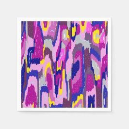 Starry Abstrakt in Purples und Blues Serviette