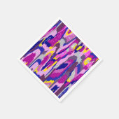 Starry Abstrakt in Purples und Blues Serviette (Ecke)