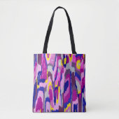 Starry Abstrakt in Purples und Blues Tasche (Vorderseite)