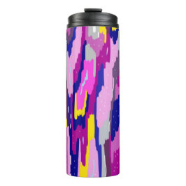 Starry Abstrakt in Purples und Blues Thermosbecher