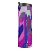Starry Abstrakt in Purples und Blues Thermosbecher (Nach rechts gedreht)