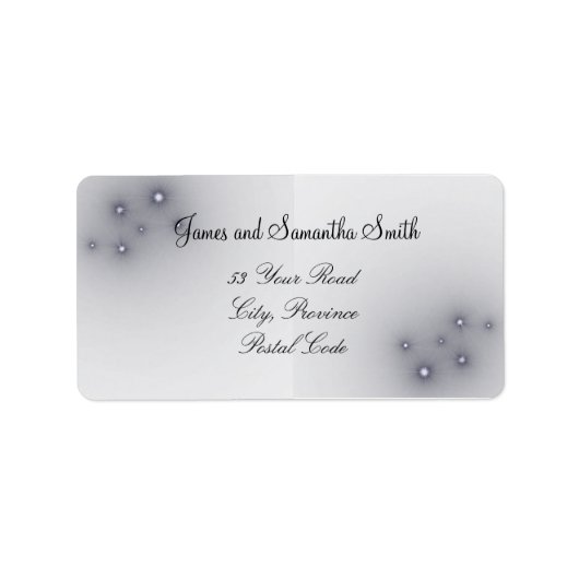 Starry Address Labels Adressaufkleber (Vorne)