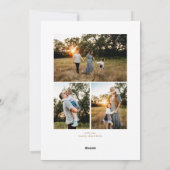 Starry Arch New Year Photo Feiertagskarte (Rückseite)