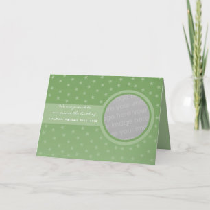 Starry Baby Announcement (grün) Ankündigung