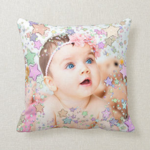 Starry Baby-Foto-personalisiertes Kissen