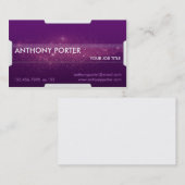 Starry Beschaffenheit - lila Visitenkarte (Vorne/Hinten)