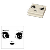 Starry Big Eyes Puppentheater Original Kunst Gummistempel (Stempel)