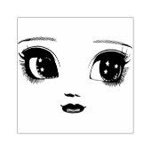 Starry Big Eyes Puppentheater Original Kunst Gummistempel (Prägung)