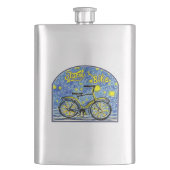 Starry Bike Flachmann (Vorderseite)